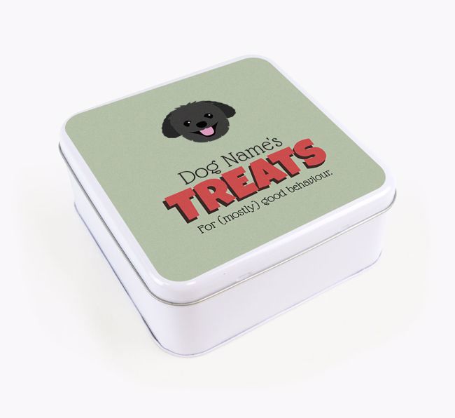 Personalised Retro Design Square Tin for your {breedFullName}